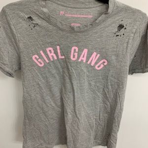 GIRL GANG DISTRESSED TEE